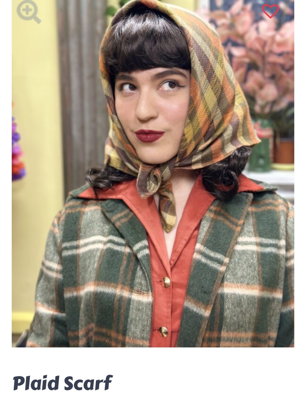 Freddies of Pinewood Plaid Headscarf
